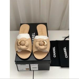 CHANEL Beige Mule/Slides Size 40 Brand New